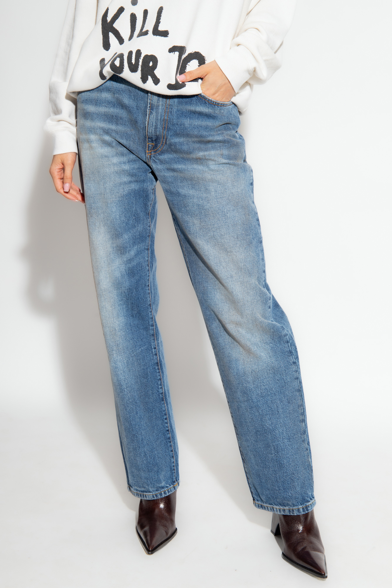 Blue Straight leg jeans R13 Vitkac GB